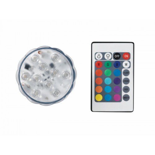 Spot LED Easymaxx, 7 x 7 x 2,9 cm, 15 culori, telecomanda